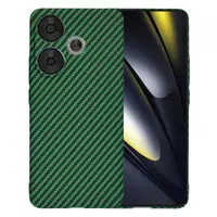 Husa pentru Xiaomi Poco F6, Techsuit, Carbonite FiberShell, Verde