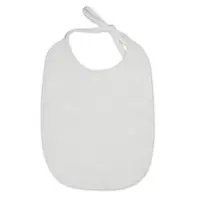 Set 10 bavete cu dubla fata, material tip prosop, White