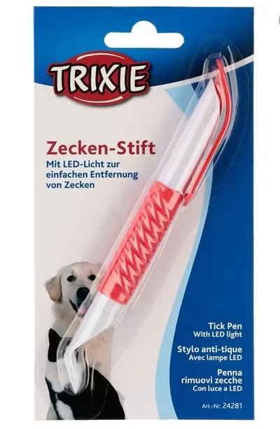 Trixie, penseta pentru indepartarea capuselor, cu LED, 14 cm