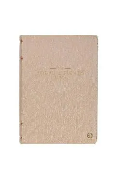 The Spiritual Growth Bible, Study Bible, NLT - New Living Translation Holy Bible, Faux Leather, Pearlescent Taupe