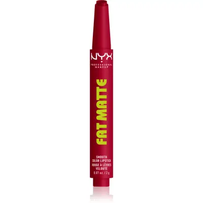 NYX Professional Makeup Fat Matte balsam de buze cu efect matifiant Scarlet Snuggles 2 g