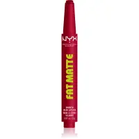 NYX Professional Makeup Fat Matte balsam de buze cu efect matifiant Scarlet Snuggles 2 g