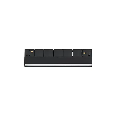 Sistem iluminat pe sina BREDA MAGNETIC Nisipiu Negru Aluminiu 6W DC48V Philips 200Lm >90 3000K IP20