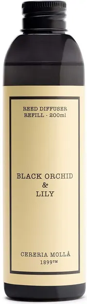Rezervă odorizantă de cameră Cereria Molla - Black Orchid &amp; Lily, 200 ml