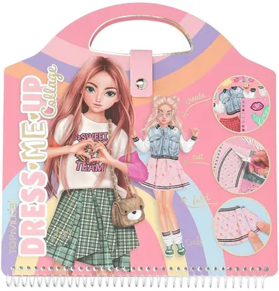 Carte cu stickere Depesche TopModel - Dress Me Up, colaje