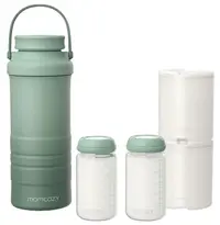 Răcitor portabil pentru laptele matern Momcozy - 325 ml, verde