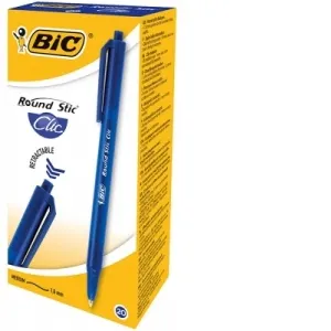 Pix Round Stic Clic, 1 mm, albastru, 20 buc/cutie