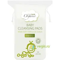 Dischete Rectangulare de Curatare din Bumbac Organic 60buc