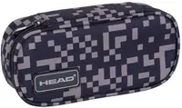 Penar școlar oval Astra Head - Blocuri gri, 1 fermoar