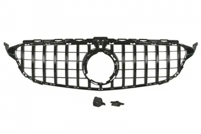 Grila radiator (cu orificii camera, AMG GT, negru lucios) potrivit MERCEDES C-KLASA W205 12.18-02.21