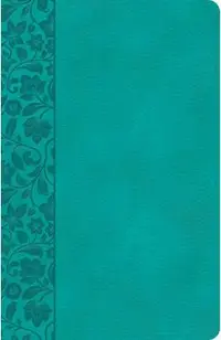 CSB Large Print Personal Size Reference Bible, Teal Leathertouch