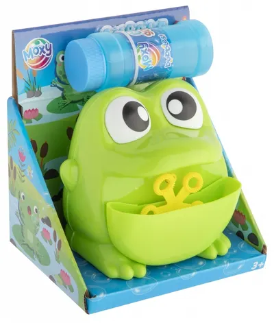 Jucărie pentru baloane de săpun Totum Moxy - Broască, cu lichid 50 ml