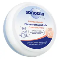 Crema antiiritatii cu zinc pentru bebelusi, Sanosan Baby | 150 ml