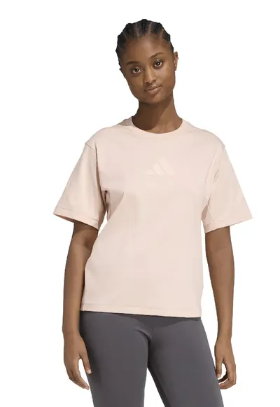 Tricou de bumbac cu imprimeu logo Z.N.E. - Piersica