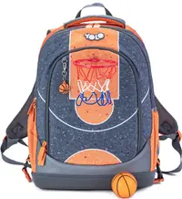 Ghiozdan școlar YOLO Pro - Basketball, cu 2 compartimente si un buzunar termic