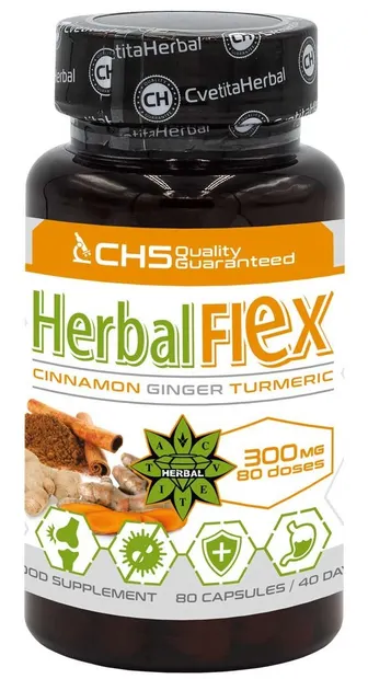 Herbal Flex, 300 mg, 80 capsule, Cvetita Herbal