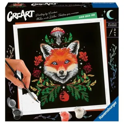 Ravensburger - CreArt pictura pe numere pentru adulti editie Pixie Cold vulpe
