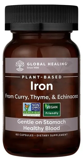 Iron, 18 mg, 60 capsule, Global Healing
