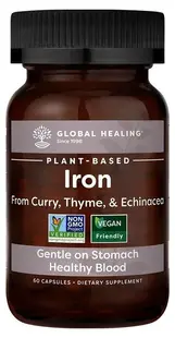 Iron, 18 mg, 60 capsule, Global Healing