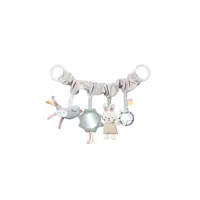 Jucarie pentru scoica, patut si carucior, BabyOno, Texturi multiple, Fosnaitoare, Cu oglinda, 35 x 20 cm, 0 luni+, Multicolor