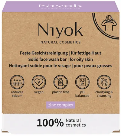 Niyok Săpun facial Zinc Complex, 80 g