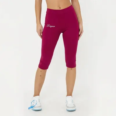 Femei Running Pinocchietto Jersey Elasticizat Comfort Amarena