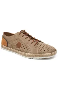 Pantofi barbati perforati B5213 64 maro nubuk - Maro