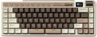 Tastatură mecanică Royal Kludge – M70, wireless, Cream, RGB, Mocha Grey