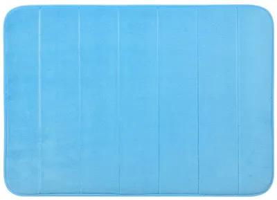 Covoraș de baie Inter Ceramic - Coral Fleece, 50 x 70 cm, albastru