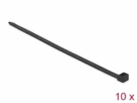 Set 10 buc bride L 1020 x W 9 mm Negru, Delock 19725