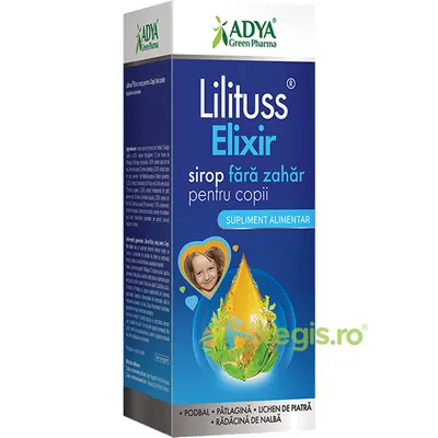 Lilituss Elixir Sirop pentru Copii fara Zahar 180ml