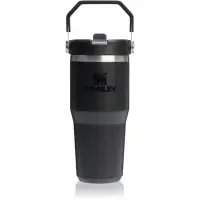 Stanley IceFlow™ Flip Straw 2.0 Tumbler sticlă termos din oțel inoxidabil Black 2.0 1 buc