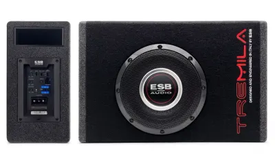 Subwoofer auto activ, cu incinta, ESB 3.WB8, 200 mm, 300W RMS