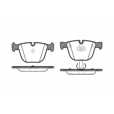 Set placute frana, frana disc REMSA 0892.00