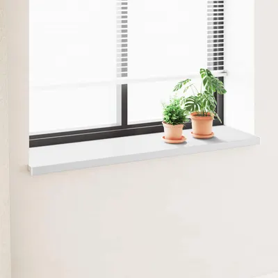 vidaXL Prag de fereastră Alb 160 x 40 x 4,5 cm PVC