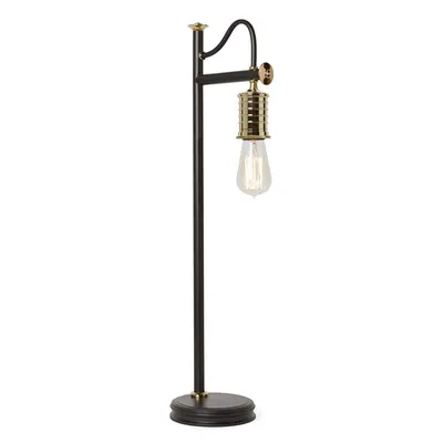 Veioza Douille 1 Light Table Lamp – Black/Polished Brass