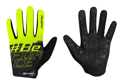 Manusi Force MTB Swipe, Negru/Verde fluo XXL