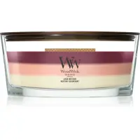 Woodwick Trilogy Lush Nectar lumânare parfumată cu fitil din lemn 453.6 g