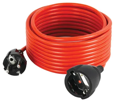 Prelungitor Commel - H05VV-F 3G1, 20 m, roșu
