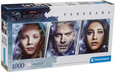 Puzzle panoramic Clementoni din 1000 de piese - The Witcher