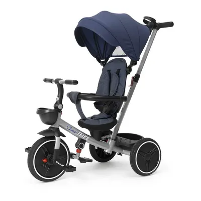 Tricicleta Evolutiva Chicco 4 in 1 cu copertina si maner, Albastra, 6 luni+