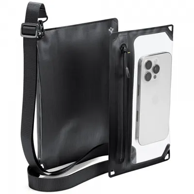 Geanta si Husa Waterproof Universala Spigen Crossbag, Neagra AMP09746