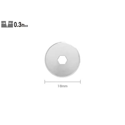 Set RB18-2 - lame japoneze rotunde de 18 mm. 2 bucati. Olfa