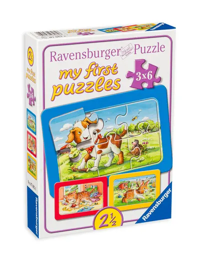 Puzzle Ravensburger de 3 х 6 piese - My Friends The Animals