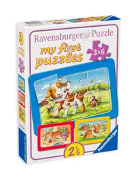 Puzzle Ravensburger de 3 х 6 piese - My Friends The Animals
