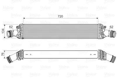 Intercooler Potrivit Audi A4 Allroad B8, A4 B8, A5, A6 Allroad C7, A6 C7, A7, A8 D4, Q5; Porsche Macan 2.0 2.7d 3.0d 06.07