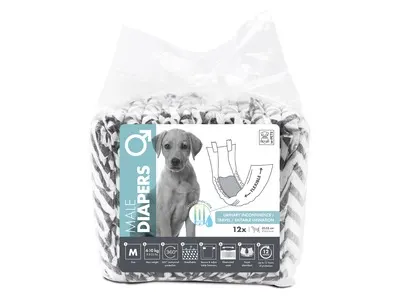 Scutece pentru caini masculi M-Pets, marime L, 10 bucati