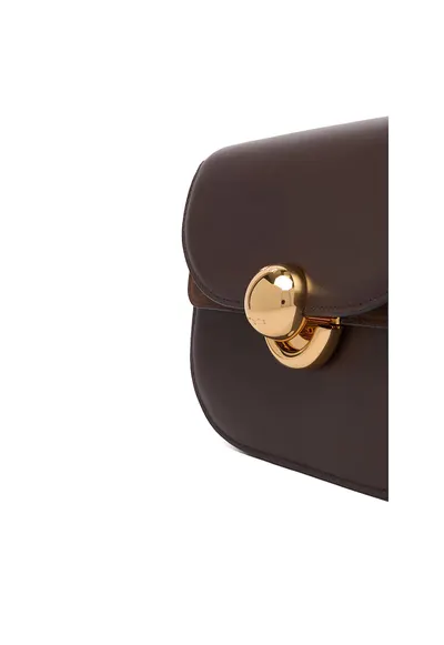 Geanta crossbody de piele cu clapa