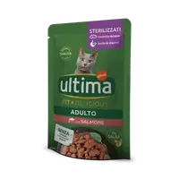 Hrana umeda pisici, Ultima Cat, Adult Sterilizat Fit & Delicious Somon, 85 g