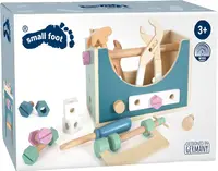 Set de joc 2 în 1 Small Foot - Cutie de scule din lemn